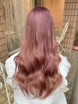 リノ(Lino)&nbsp;10代20代【髪質改善カラー】ハイトーンピンクベージュ