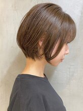 ディバイン 船橋店(divine) 船橋ショートボブ丸みショートくびれボブココアベージュカラー
