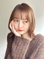 ローネス(LONESS)&nbsp;ぱつっとボブに顔まわりのレイヤーで大人可愛く♪