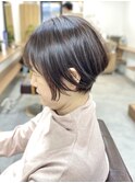 くびレイヤーグレーベージュニュアンスカラー白髪染め白髪ぼかし