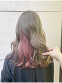 ☆ grayge × pink ☆ インナーカラー ＠原宿