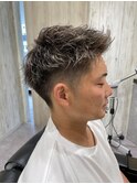 メンズショートナチュラルフェードカットメンズカット新潟市床屋