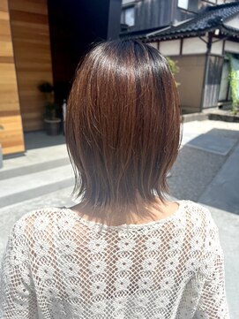 モア(more) ミィディアムボブ/ボブ/流し前髪/前髪なし/くびれボブ