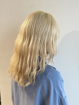 サロンドジョー(salon de joe) ハイトーンブロンドダブルカラー髪質改善ケアブリーチレイヤー