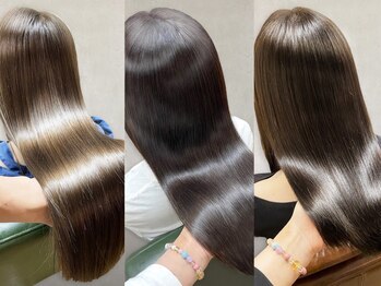 ヘアープロデュース ケー(HairProduceK)の写真/【髪質改善/堺】湿気によるうねりや広がりを抑えツヤ感のあるストレートヘアに♪朝のスタイリングも楽に★