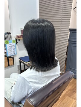 フラワー(flower) ブリーチなし質感再整カラー/アッシュ系カラー