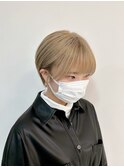 ショート×ミルクティーベージュ