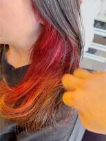 ヘアーエポック(hair epoque) 大人可愛いパキッとインナーレッド