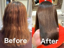 【施術事例】髪質改善ナチュラルストレート+カラー+Likoオリジナルトリートメント
