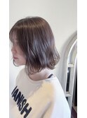 ハーフブリーチで透明感!スモーキーベージュ