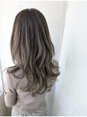 くびれレイヤー×グレージュグラデーション★藤原