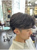 メンズニュアンスパーマ、フェザーショートパーマ20代30代