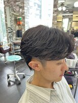 ヘアーメイク ロージー 北18条店(HAIR MAKE ROSY) メンズニュアンスパーマ、フェザーショートパーマ20代30代