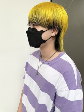 ヘアー アイス カンナ(HAIR ICI Canna) 20代ダブルカラーデザインカラーブリーチ