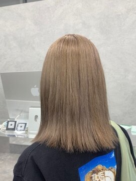 ヘアーテラスエム 奈良店(hair terrace M) 【ハイトーン】【ミルクティーベージュ】【ハイライト】