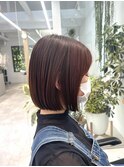 ぱつっとボブ/デザインカラー
