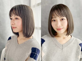 ヘアー シュプール(hair SPUR)の写真/《篠崎駅徒歩3分》上質白髪染めカラーや白髪ぼかしハイライトならお任せ☆透明感溢れる上品カラーに♪
