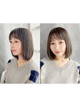 《篠崎駅徒歩3分》上質白髪染めカラーや白髪ぼかしハイライトならお任せ☆透明感溢れる上品カラーに♪