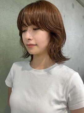 キャロルガーデンズ ボコカ 表参道(Carroll Gardens bococa) 【riNa】ミディアムカット、マロンブラウン