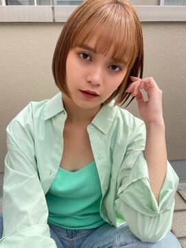 トリコ トウキョウ アヴェダ 表参道店(tricot TOKYO AVEDA) レイヤーボブ/顔まわりレイヤー/ボブ/外ハネボブ/小顔/表参道