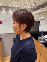 サラ ビューティ サイト 春日(SARA Beauty sight) 【大人世代人気】くびれショート×やわらかピンクベージュ