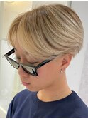 メンズバレイヤージュハイライトセンターパート