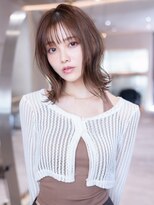 ケアリー 千葉ニュータウン中央(Carelly) デザインカラー/レイヤーカット/ウェットヘア/オリーブベージュ