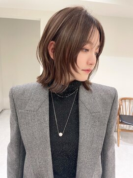 ヘアサロン リボーン(Hair salon Reborn) 王子ボブ白髪ぼかしハイライトショートボブカット20代30代40代