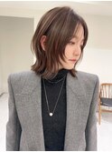 王子ボブ白髪ぼかしハイライトショートボブカット20代30代40代