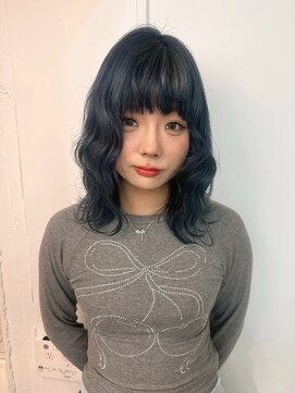 シェノン 表参道(CHAINON) 表参道/着物ヘア/ダークアッシュ/ミディアムレイヤーカット/渋谷