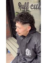 ラフカッターズ 八王子店&nbsp;マレットパーマ【八王子/理容室/床屋/顔剃り/シェービング】