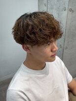 スタイルメンズ 藤沢(STYLE MEN)&nbsp;STYLE MENメンズカットダウンバング茶髪40%シャドウパーマ