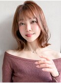 20代30代40代◎ナチュラルカール結べるボブ前髪グレージュ