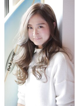 ララテラス(LaLa Terrace) 【LaLa Terrace】外国人風ウェーブ×フレンチモーブアッシュ