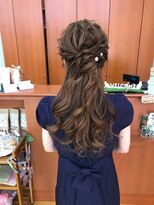 ハーズヘア 千代田本店(Her's hair) 綺麗めハーフアップ
