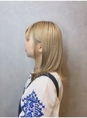 外ハネボブ/アッシュブラウン/ネオウルフ/デザインカラー
