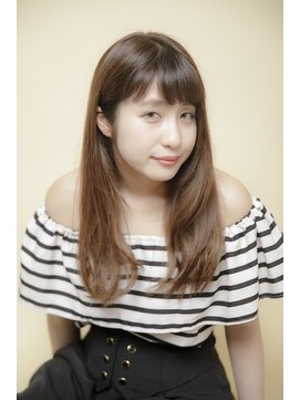 アフロディーテ ギンザ 秋葉原店(APHRODITE GINZA) グレージュカラー/シルキーベージュ/斜めバング/秋葉原