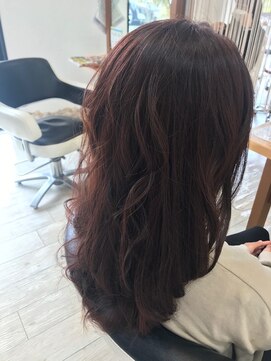 美容室 フラウ 横江店 外国人赤毛風×ジンジャーピンク