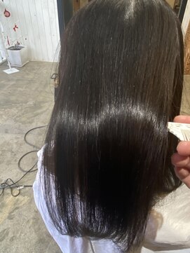 ベルベット(velvet) 髪質改善ストレート+イノアカラー