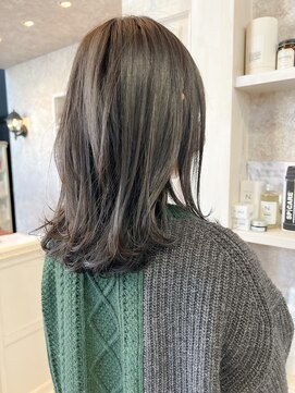 キャアリー(Caary) 福山市美容室Caary人気 赤み消しグレージュ・マットグレージュ