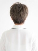 アッシュベージュ_ショート_丸みショート_小顔_三軒茶屋