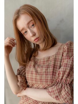 オースティン 登戸向ケ丘遊園(AUSTIN) 大人かわいい前髪セシルカットココアブラウンフリンジウェーブ