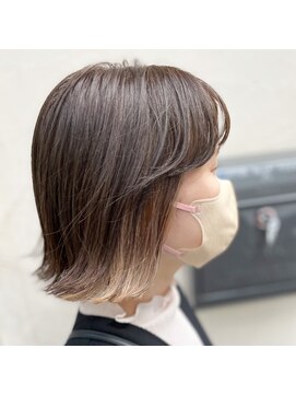 サーティーン(THIRTEEN) インナーカラー楽しんでみませんか(^^)外ハネボブ☆20代