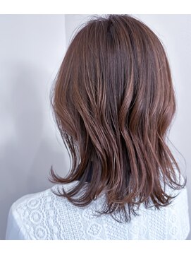 オウン(Alwon) 【色落ち綺麗】ピンクベージュカラー＆レイヤースタイル