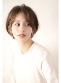 大人丸みショートボブ/丸みボブ/小顔ボブ/ミニボブ/大人ボブc