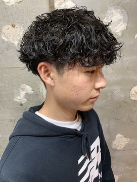 アカ(ACA) メンズカットパーマ波巻ツイストスパイラルパーマ札幌大通