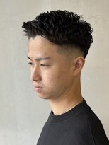 フランクスバーバーリザーブ 人形町店(FRANK’S BARBER RESERVE)&nbsp;アイロンパーマナチュラルアップバング　ｙ