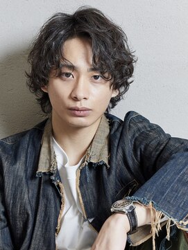 アンフィニー 銀座(ANFINI) 【銀座　ANFINI】ラフパーマ&ロン毛メンズカット