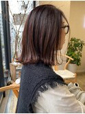 【kiji】さりげなく魅せるハイライト　×　大人くすみピンク。