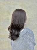 秋のダークアッシュグレーカラー×レイヤー